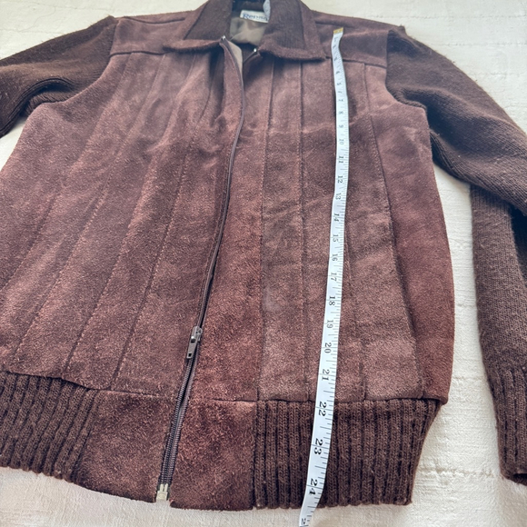 Vintage Leather Suede Jacket • S /M - Picture 10 of 10